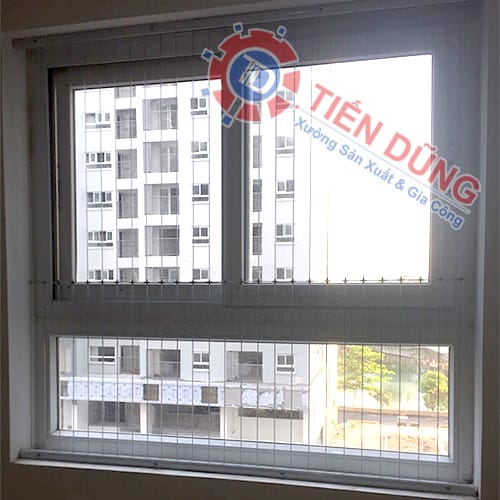 Mẫu khung bảo vệ cửa sổ inox mẫu 2