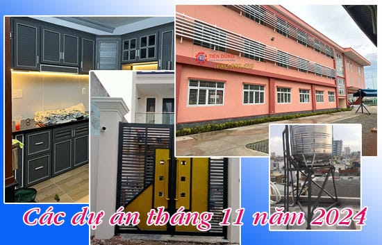 Các công trình đã bàn giao tính đến đầu tháng 11 năm 2024